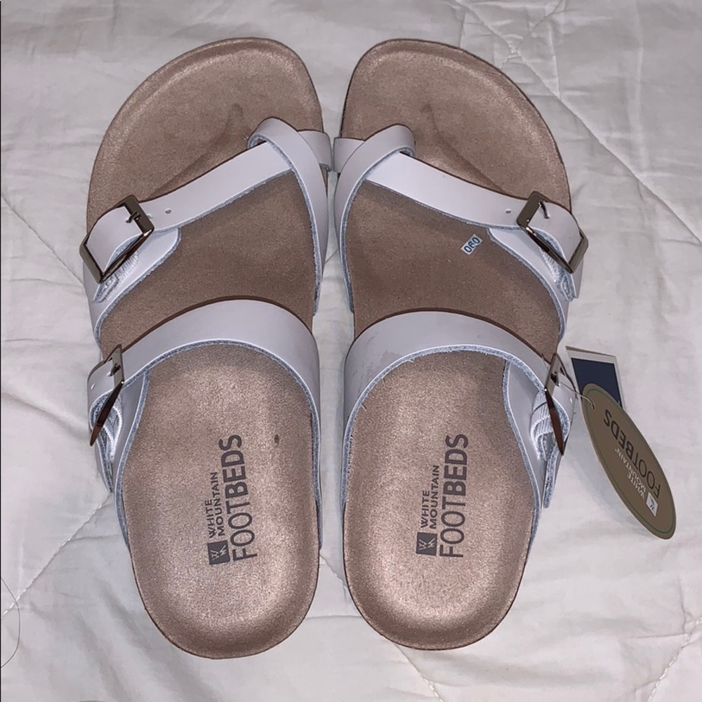 White Mountain footbeds sandals